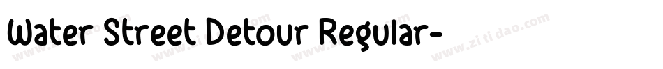 Water Street Detour Regular字体转换